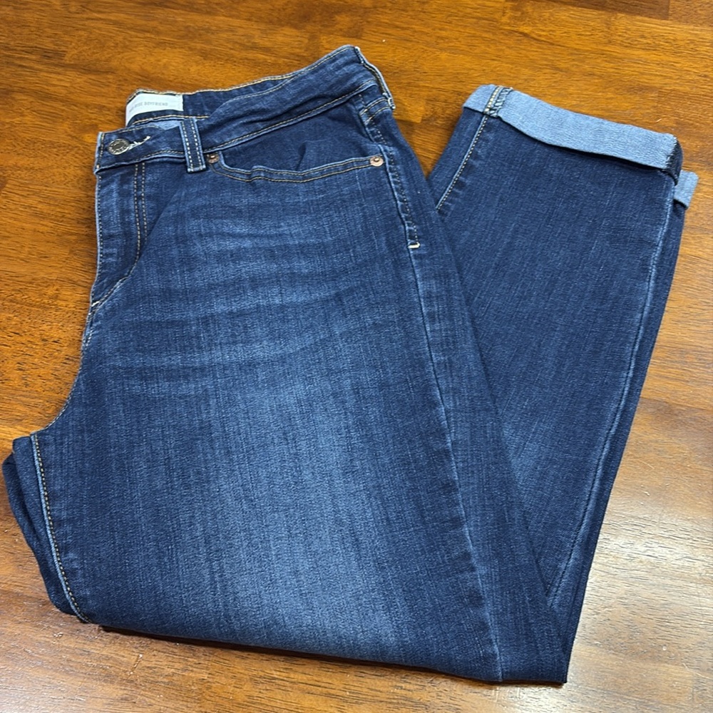 Signature by Levi Strauss Dark Blue Straight Leg Jeans - Picture 3 of 4